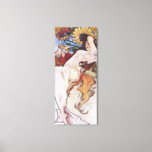 Zomer (vier seizoenen), Alphonse Mucha Canvas Prin