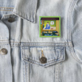 zomer vierkante button 5,1 cm (In situ)