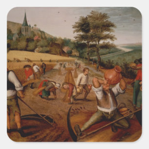 zomer vierkante sticker