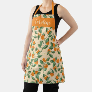 Zomer Vintage Sinaasappels Boho Fruit Persoonlijk Schort
