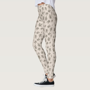Zomer Vlinders Botanisch Yoga Patroon Legging