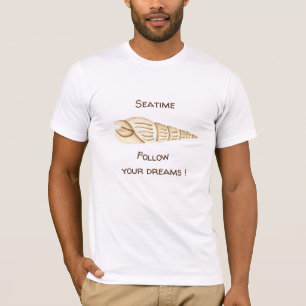Zomer Volg je dromen Schelp Romantisch Schattig T-shirt