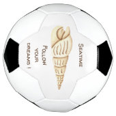 Zomer Volg je dromen Schelp Romantisch Schattig Voetbal (Gedraaid)