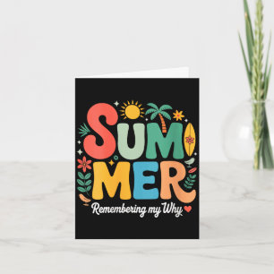 Zomer voor vrouwen die herinneren waarom retro gro kaart