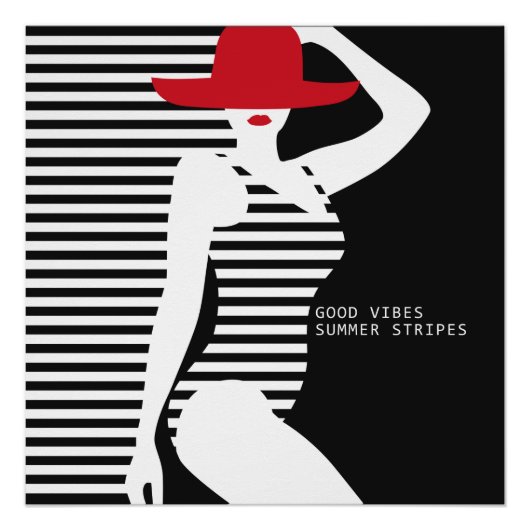 Zomer Vrouw poster Perfect Poster (Voorkant)