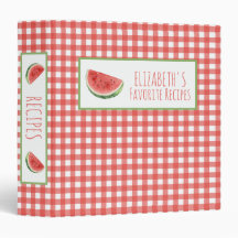 Zomer Watermeloen en Rode Gingham Geruite Recept