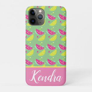 Zomer Watermeloen Fruit Mix Roze Geel Confetti iPhone 11 Pro Hoesje