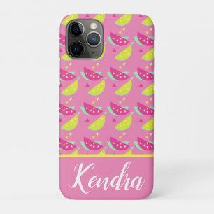 Zomer Watermeloen Fruit Mix Roze Geel Confetti iPhone 11 Pro Hoesje