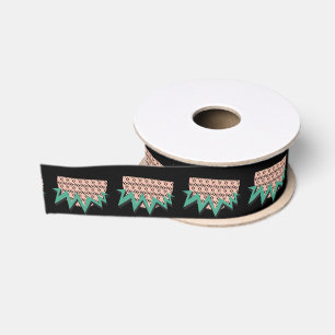 Zomer Watermeloen Geometrische Vormen Fruit Grosgrain Lint