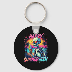Zomer Watermeloen Jack-o-lantern Gelukkige Summerw Sleutelhanger