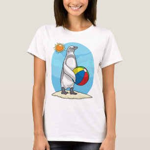 Zomer Waterpolo Strand Penguin T-shirt