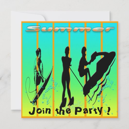 Zomer - watersport kaart (Voorkant)