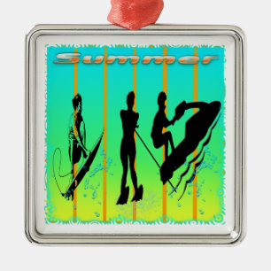 Zomer - Watersportversiering Metalen Ornament