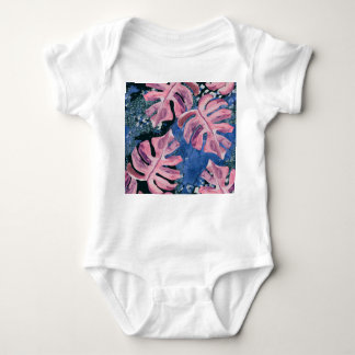 Zomer Waterverf Tropisch Grunge Patroon Romper