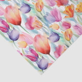 Zomer Waterverf Tulp Tissue Papier (Detail)