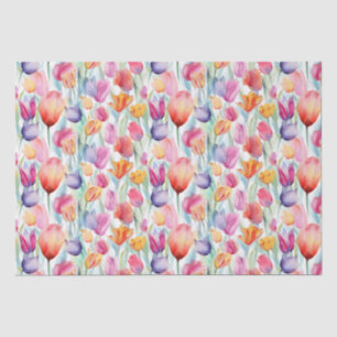 Zomer Waterverf Tulp Tissue Papier