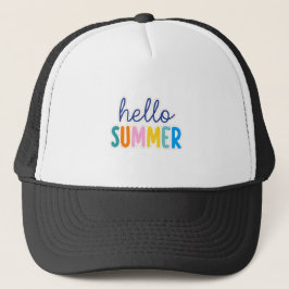 Zomer welkomsthoed trucker pet