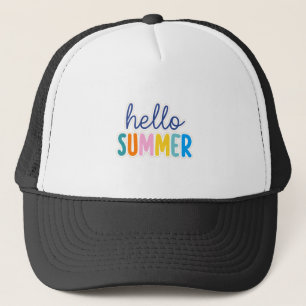 Zomer welkomsthoed trucker pet