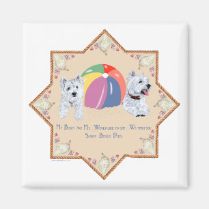 Zomer Westies Zandig Magneet
