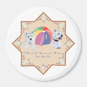 Zomer Westies Zandig Magneet