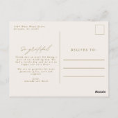 Zomer Wildbloem Boho bruiloft Dank u Briefkaart (Achterkant)