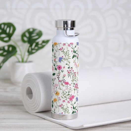 Zomer Wildbloemen Design Waterfles (Yoga)