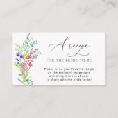 Zomer Wilde Bloem Gelieve Een Recept Mee Te Brenge Informatiekaartje (Voorkant)