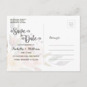 Zomer Wilde Bloemen Boho Save the Date Trouwen Aankondigingskaart (Achterkant)