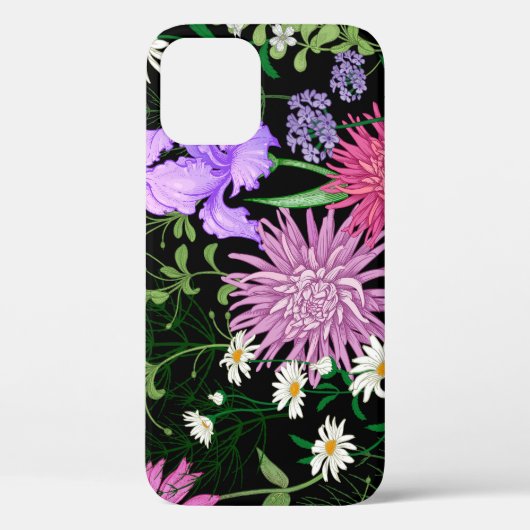 Zomer Wilde Bloemen Naadloze Schets Case-Mate iPhone Case (Achterkant)