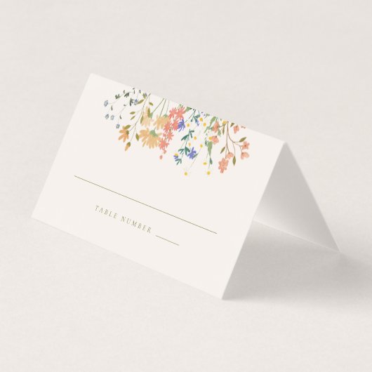 Zomer Wildflower Boho bruiloft Kaart (Voorkant)
