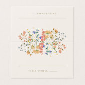 Zomer Wildflower Boho bruiloft Kaart (Buitenkant ongevouwen)