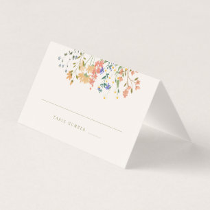 Zomer Wildflower Boho bruiloft Kaart