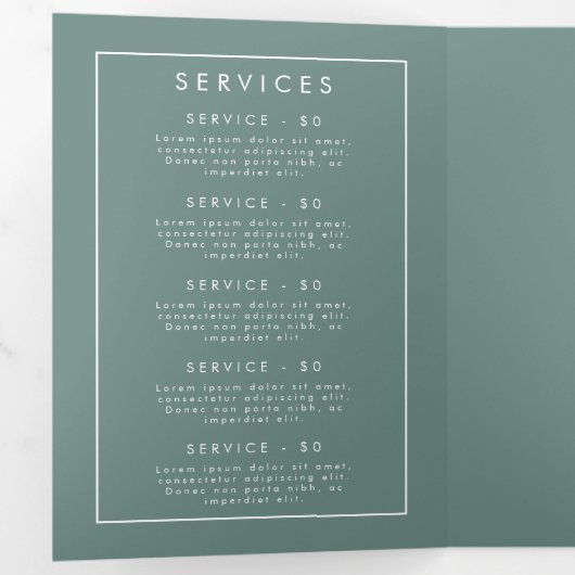 Zomer Wildflower Field Brochure Drieluik Programma (Binnenzijde eerst)