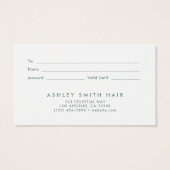 Zomer Wildflower Field Gift Kaart (Achterkant)