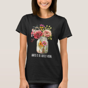 Zomer Wildflower Jar Kindness is de grootste wens T-shirt