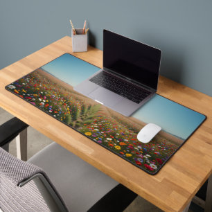 Zomer Wildflower Meadow van Overhead Bureaumat