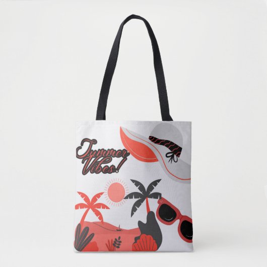 Zomer witte tote tas (Voorkant)