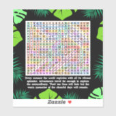 Zomer Woord Zoeken Puzzel Sticker (Vel)