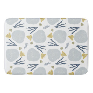 Zomer Zand Dollar Schelpen Strand Patroon Strand   Badmat