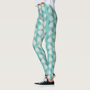 Zomer Zanddollar Botanisch Strand Patroon Leggings