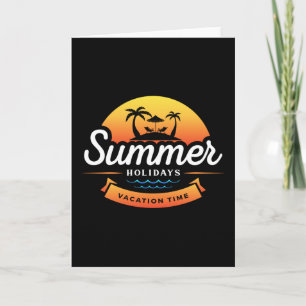 Zomer Zee Beach Vacation Surf Cool Sun Funny Gift Kaart