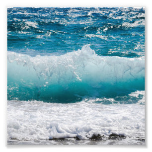 Zomer Zee Golven Foto Afdruk