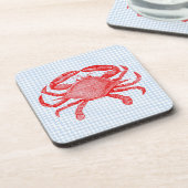 Zomer Zeevruchten Krab Picknick Onderzetters (Linkerzijde)