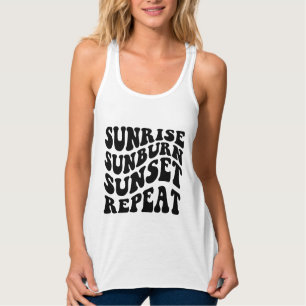 Zomer Zegt, Zonsopgang Zonnebrand Zonsopgang Herha Tanktop