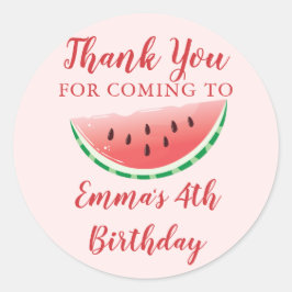 Zomer zoete watermeloen Dank u Stickers