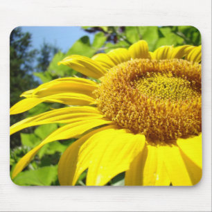 Zomer Zonnebloem muismat Helder Geel Zonne Bloem