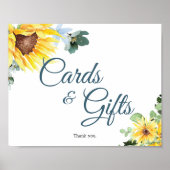 Zomer Zonnebloem Tafelblad Teken Poster (Voorkant)