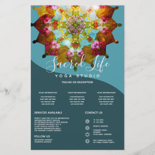 Zomer Zonnewende Mandala Flyer