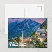 Zomer zonsondergang boven Hallstatt, Oostenrijk Briefkaart (Voorkant / Achterkant)