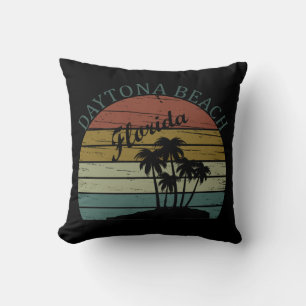 Zomer Zonsondergang Daytona Beach Florida Vintage Kussen